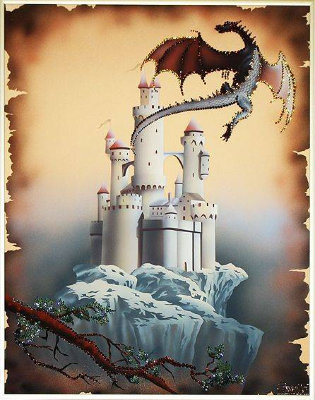 Картина Swarovski "Век драконов" V-057