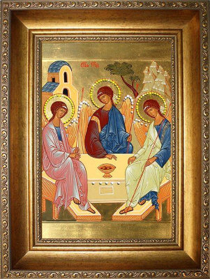 Икона Swarovski "Святая Троица" (стеклопечать) KS-022