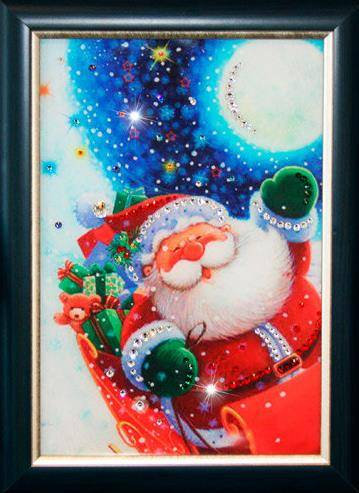 Картина Swarovski "Санта Клаус" S-080-gf