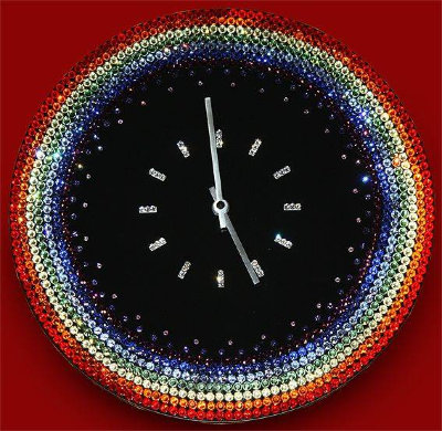 Настенные часы Swarovski "Радуга" CHS-069