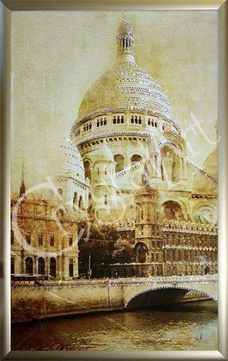 Картина Swarovski "Париж- Базилика Сакре Кёр" KS-133