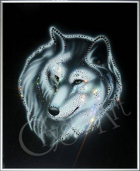 Картина Swarovski "Серый волк" KS-132