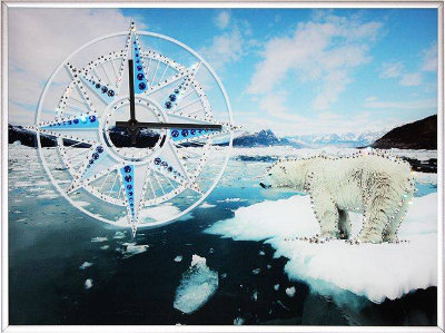 Настенные часы Swarovski "На Северном полюсе" CHS-071