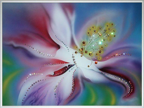 Картина Swarovski "Аленький цветочек-1" A-152