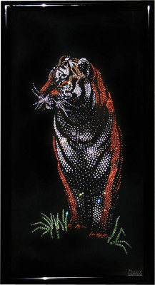 Картина Swarovski "Бенгальский тигр" B-026