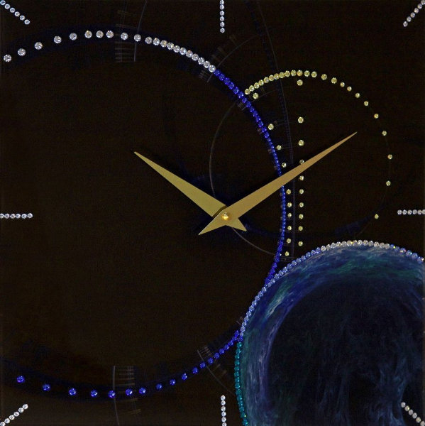 Картина Swarovski "Часы Космос-3" 1908-gf