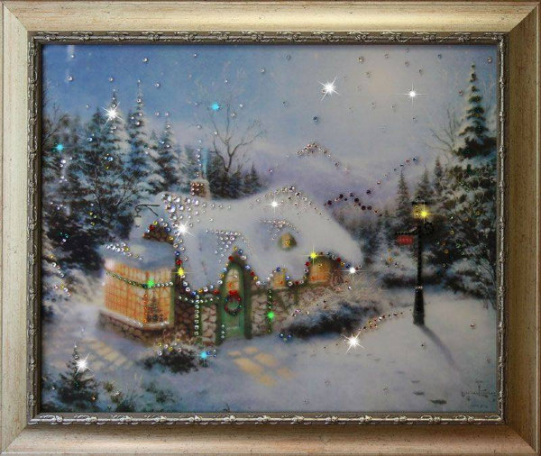 Картина Swarovski "Рождество" R-300-gf