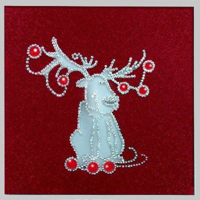 Картина Swarovski "Рождественский олень" R-021