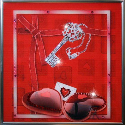Картина Swarovski "Ключ к сердцу" K-324-gf