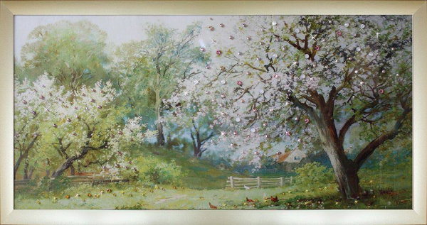 Картина Swarovski "Весенний сад" KS-011
