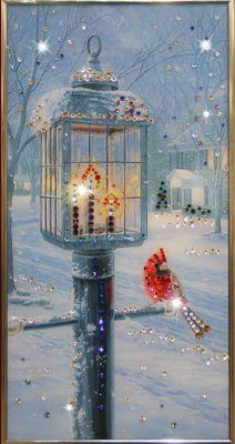 Картина Swarovski "Рождественский вечер" R-314-gf