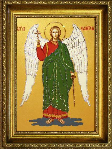 Икона Swarovski "Ангел-Хранитель" IK-075