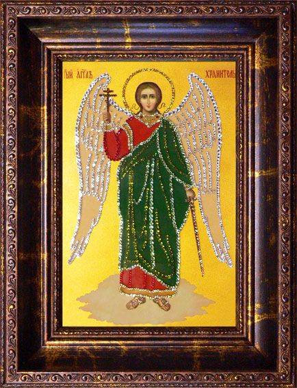 Икона Swarovski "Ангел-Хранитель" IK-047