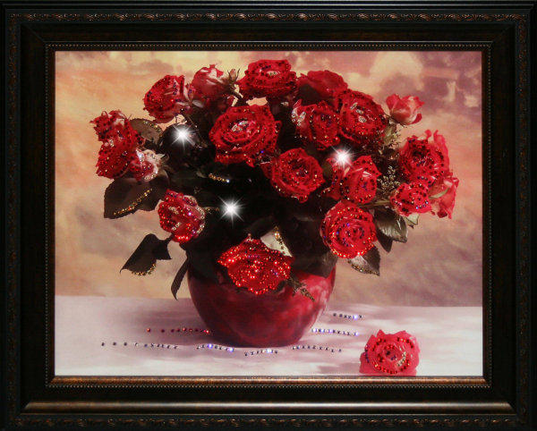 Картина Swarovski "Миллион алых роз" 1412-gf
