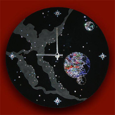 Настенные часы Swarovski "Космическое время" CHS-083