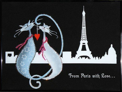 Картина Swarovski "Из Парижа с любовью" I-130