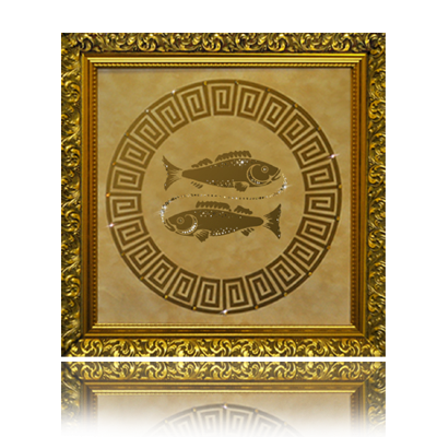 Картина Swarovski "Рыбы" З-014st